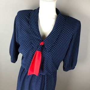 Vintage Lady Carol Petites of NY polka dot dress